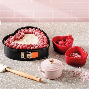 Le Creuset Stoneware Set of Two Cerise Heart Ramekin 300ml